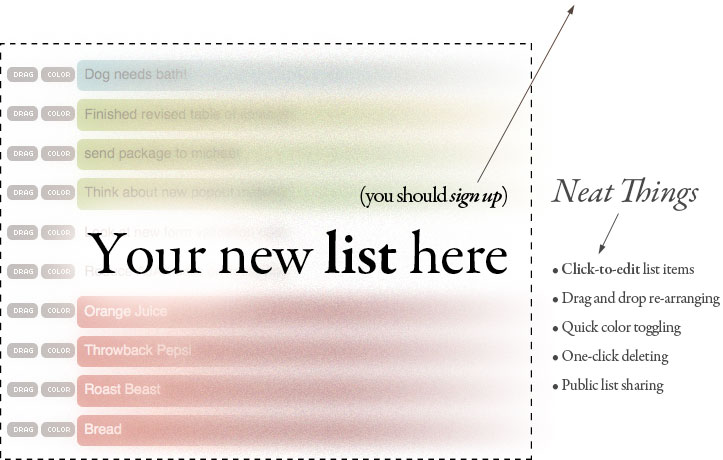 Your new list here!